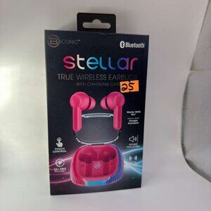 Stellar True Wireless Earbuds Bluetooth 5.3 Headphones with Charging Case & Mic